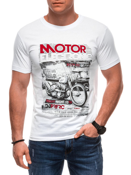 Edoti Pánske tričko s potlačou 1982S - tmavomodrá OTHER