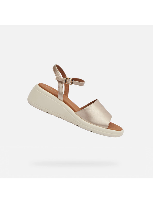 Geox Zlaté dámske sandále Geox Meliconia