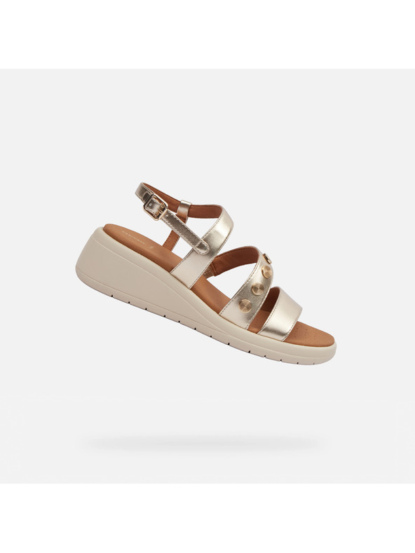 Geox Zlaté dámske sandále Geox Meliconia