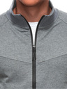 Edoti Pánska mikina na zips B1709 - sivá OTHER
