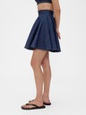 GAP Džínsová plisovaná mini sukňa GapStudio by Zac Posen GAP