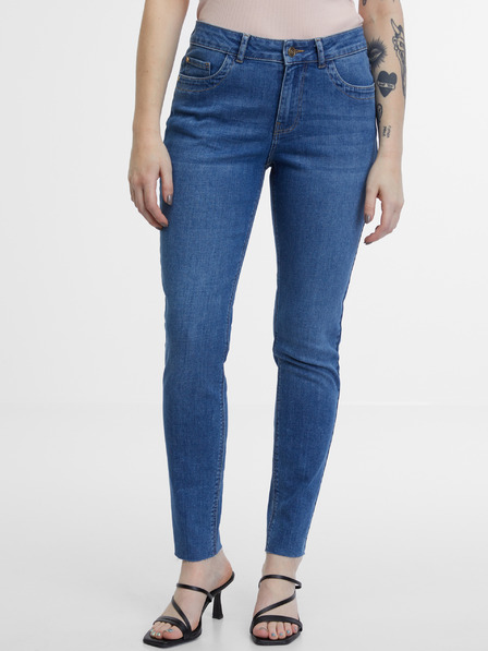 Orsay Modré dámske skinny fit džínsy ORSAY
