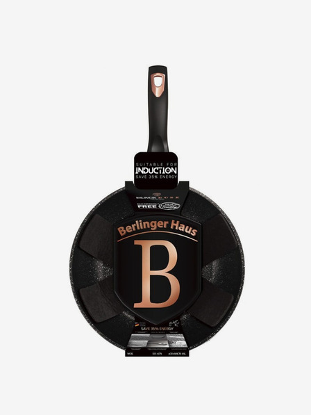 Berlingerhaus Panvica WOK s mramorovým povrchom 30 cm Black Rose Collection BERLINGERHAUS
