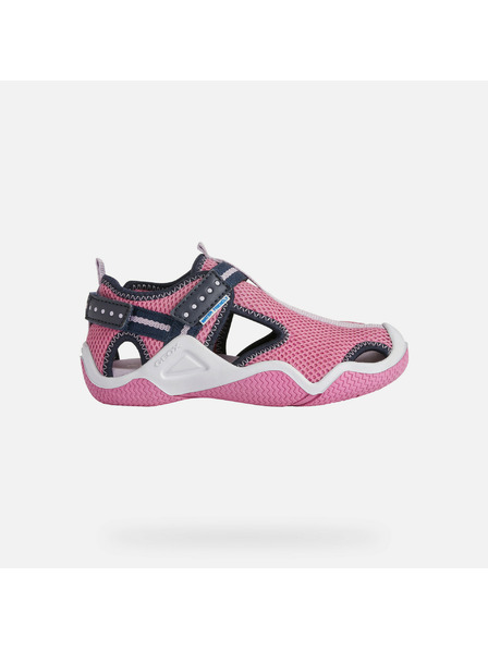 Geox Fialové dievčenské sandále Geox Wader