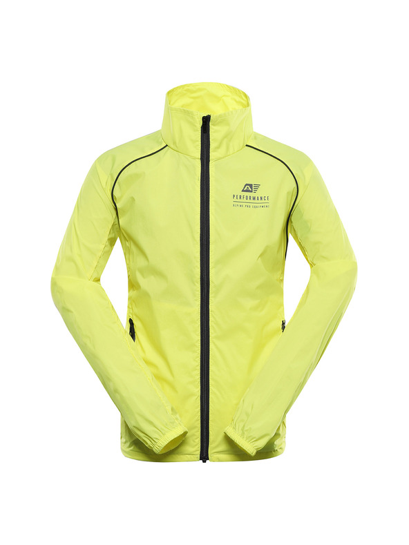 ALPINE PRO Detská ultrafľahká bunda s úpravou dwr ALPINE PRO SPINO 2 neon yellow