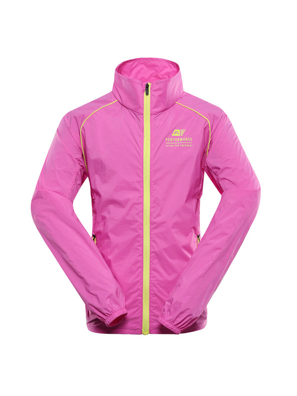 ALPINE PRO Detská ultrafľahká bunda s úpravou dwr ALPINE PRO SPINO 2 neon pink