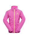 ALPINE PRO Detská ultrafľahká bunda s úpravou dwr ALPINE PRO SPINO 2 neon pink