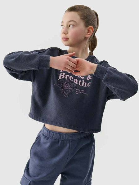 4F Dievčenská crop mikina 4F