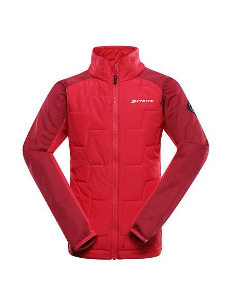 ALPINE PRO Detská mikina s merino výplňou ALPINE PRO JORWO malinová