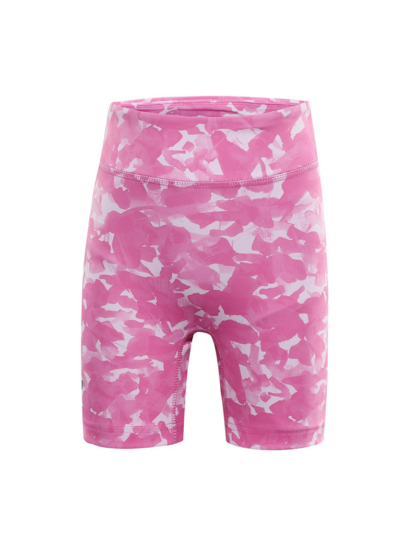 ALPINE PRO Detské krátke rýchloschnúce legíny ALPINE PRO ELO neon pink varianta pb