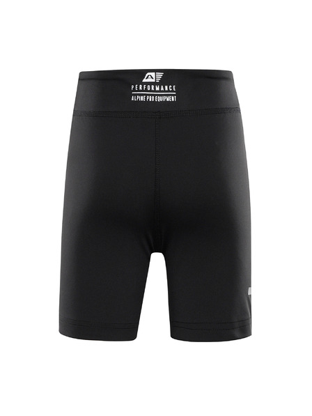 ALPINE PRO Detské krátke rýchloschnúce legíny ALPINE PRO ELO black