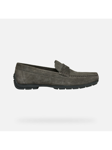 Geox Sivé pánske mokasíny Geox Moner W 2FIT