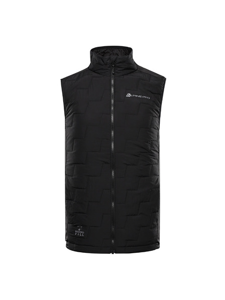 ALPINE PRO Pánska vesta s merino výplňou ALPINE PRO NERC black