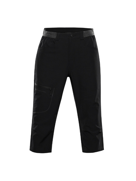 ALPINE PRO Pánske softshellové capri nohavice ALPINE PRO WEDER 2 black