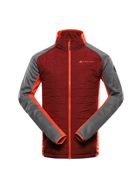 ALPINE PRO Pánska mikina z merino výplne ALPINE PRO JORW merlot