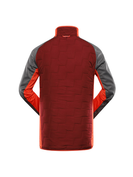ALPINE PRO Pánska mikina z merino výplne ALPINE PRO JORW merlot