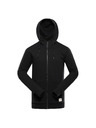 ALPINE PRO Pánska bavlnená mikina s kapucou ALPINE PRO LOKK black