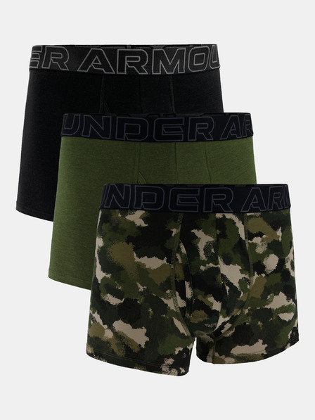 Under Armour Pánske boxerky Under Armour M UA Perf Cotton Nov 3in-GRN