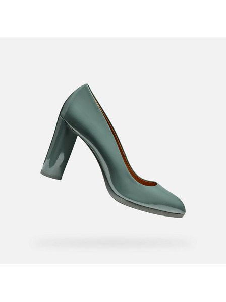 Geox Svetlozelené dámske lodičky Geox Walk Pleasure 90