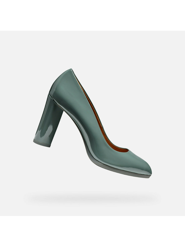 Geox Svetlozelené dámske lodičky Geox Walk Pleasure 90