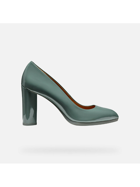 Geox Svetlozelené dámske lodičky Geox Walk Pleasure 90