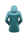 ALPINE PRO Dámska nepremokavá bunda s ptx membránou ALPINE PRO ZARRA aqua sea
