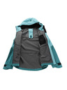 ALPINE PRO Dámska nepremokavá bunda s ptx membránou ALPINE PRO ZARRA aqua sea