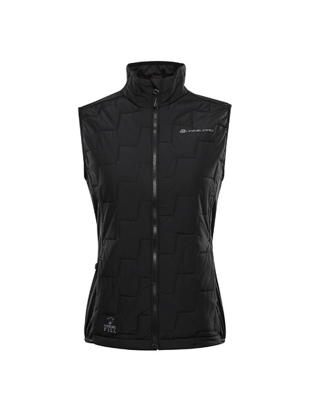 ALPINE PRO Dámska hrejivá vesta s merino výplňou ALPINE PRO NERCA black