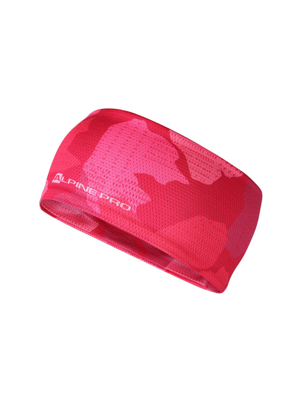 ALPINE PRO Športová rýchloschnúca čelenka ALPINE PRO MUSA 2 neon knockout pink varianta pa