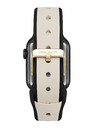 Anne Klein Silikónový krémovo-čierny remienok Anne Klein pre Apple Watch 38/40/41