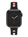 Anne Klein Silikónový čierno-krémový remienok Anne Klein pre Apple Watch 38/40/41