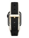 Anne Klein Silikónový čierno-krémový remienok Anne Klein pre Apple Watch 38/40/41