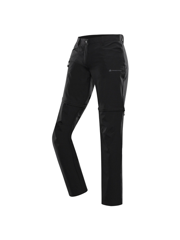 ALPINE PRO Dámske rýchloschnúce nohavice s cool dry ALPINE PRO NESCA 2 black