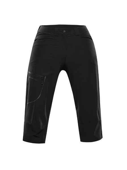 ALPINE PRO Dámske softshellové capri nohavice ALPINE PRO WEDERA 2 black