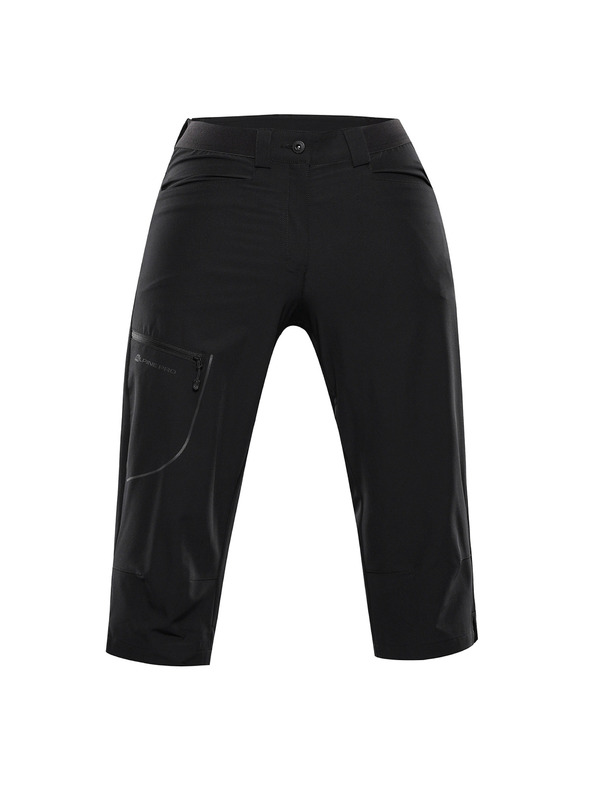ALPINE PRO Dámske softshellové capri nohavice ALPINE PRO WEDERA 2 black