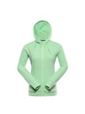 ALPINE PRO Dámska bavlnená mikina ALPINE PRO LOKKA paradise green