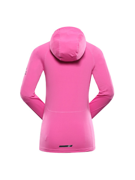 ALPINE PRO Dámska funkčná mikina s reflexnými prvkami ALPINE PRO IZARA neon pink