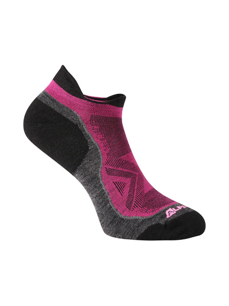 ALPINE PRO Členkové ponožky z merino vlny ALPINE PRO WERDE neon pink