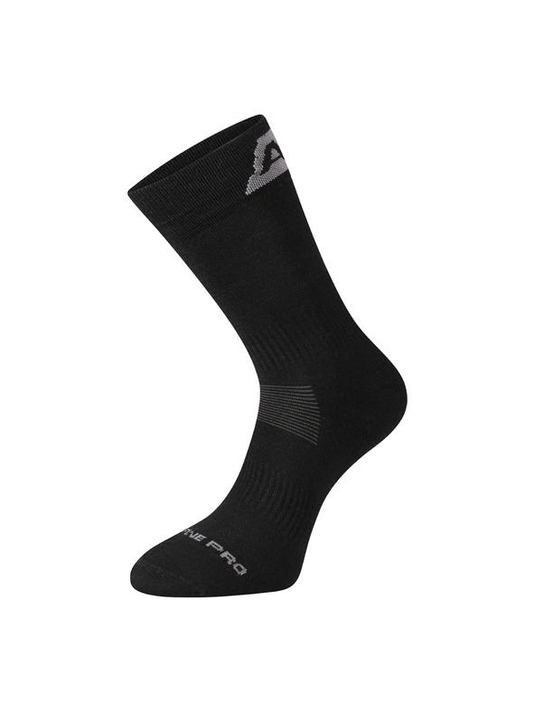 ALPINE PRO Antibakteriálne ponožky z merino vlny ALPINE PRO ERATE black