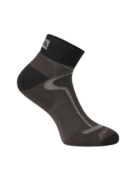 ALPINE PRO Športové členkové ponožky ALPINE PRO GANGE dk.true gray