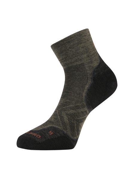 ALPINE PRO Antibakteriálne ponožky z merino vlny ALPINE PRO DERERE stone gray