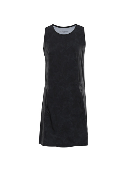 ALPINE PRO Dámske rýchloschnúce šaty s cool dry ALPINE PRO COLEENA 2 black varianta pc
