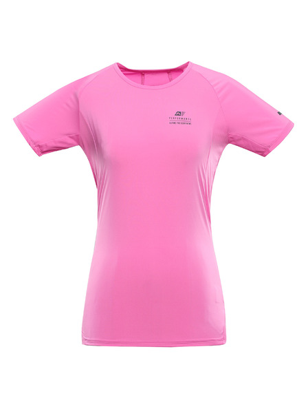ALPINE PRO Dámske rýchloschnúce tričko s cool dry ALPINE PRO BONDA 2 neon pink