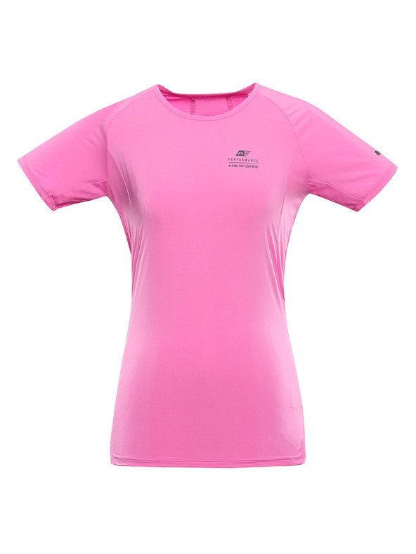 ALPINE PRO Dámske rýchloschnúce tričko s cool dry ALPINE PRO BONDA 2 neon pink