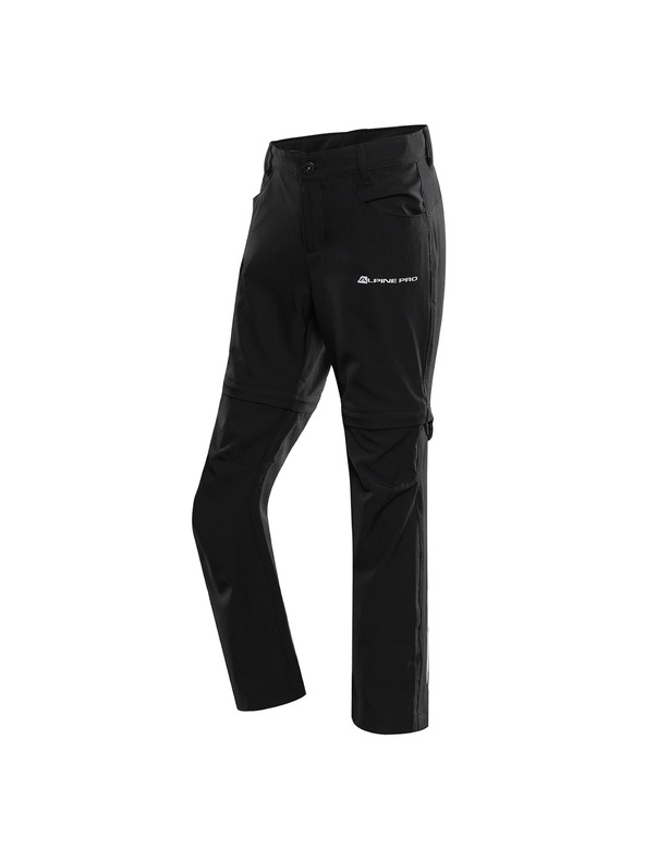 ALPINE PRO Detské nohavice s odopínateľnými nohavicami ALPINE PRO NESCO 2 black