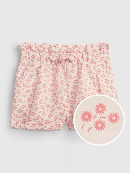 GAP Baby ľanové kvetované kraťasy Utility GAP