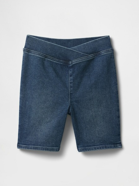 GAP Detské džínsové biker shorts GAP
