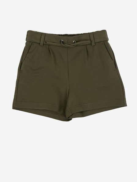 ONLY Khaki dievčenské šortky ONLY Poptrash