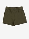 ONLY Khaki dievčenské šortky ONLY Poptrash