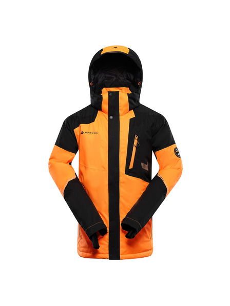 ALPINE PRO Pánska lyžiarska bunda s membránou ptx snow ALPINE PRO DEAR neon shocking orange